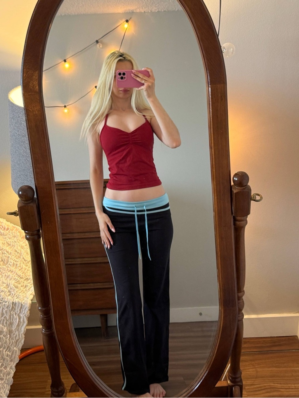 Y2K Red Cami Top